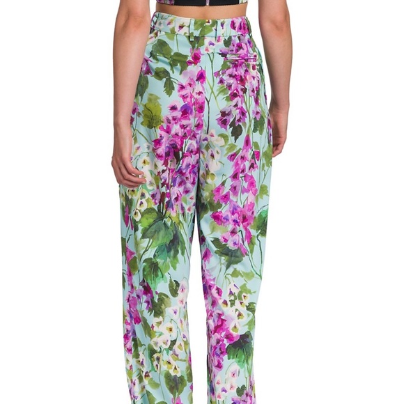 Gorgeous set floral print silk D&G trousers & bustier🤩🤤🔥 - Picture 4 of 10